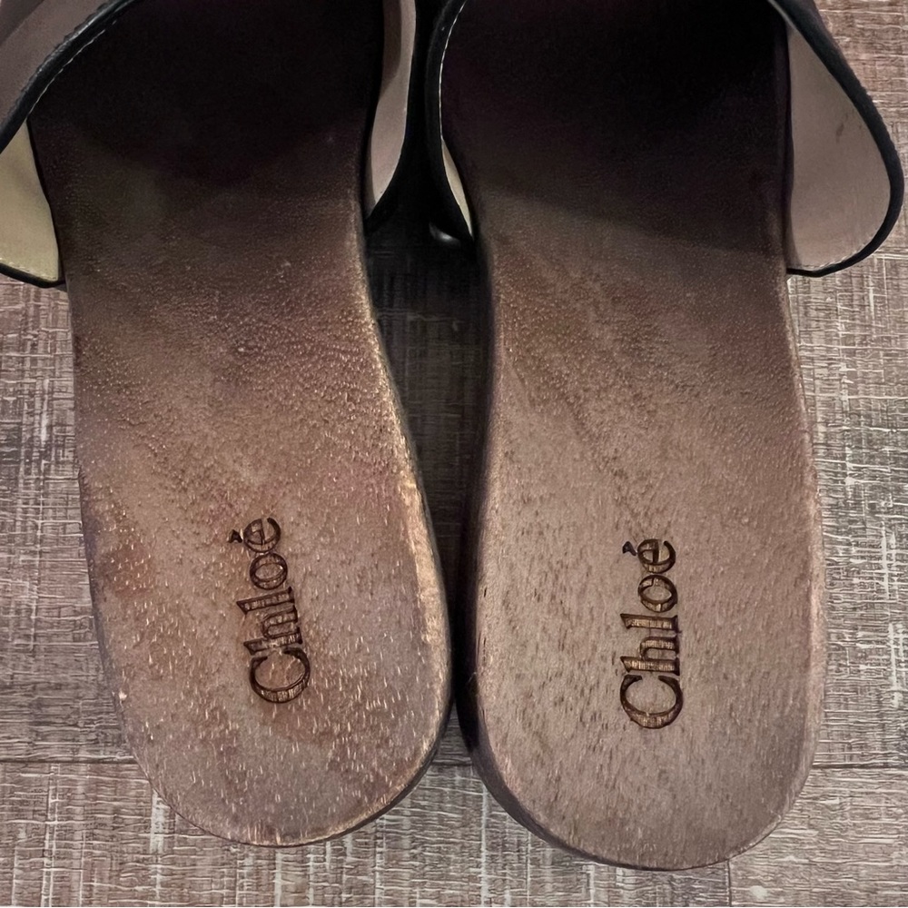Chloe Black Leather Mules - Picture 12 of 12